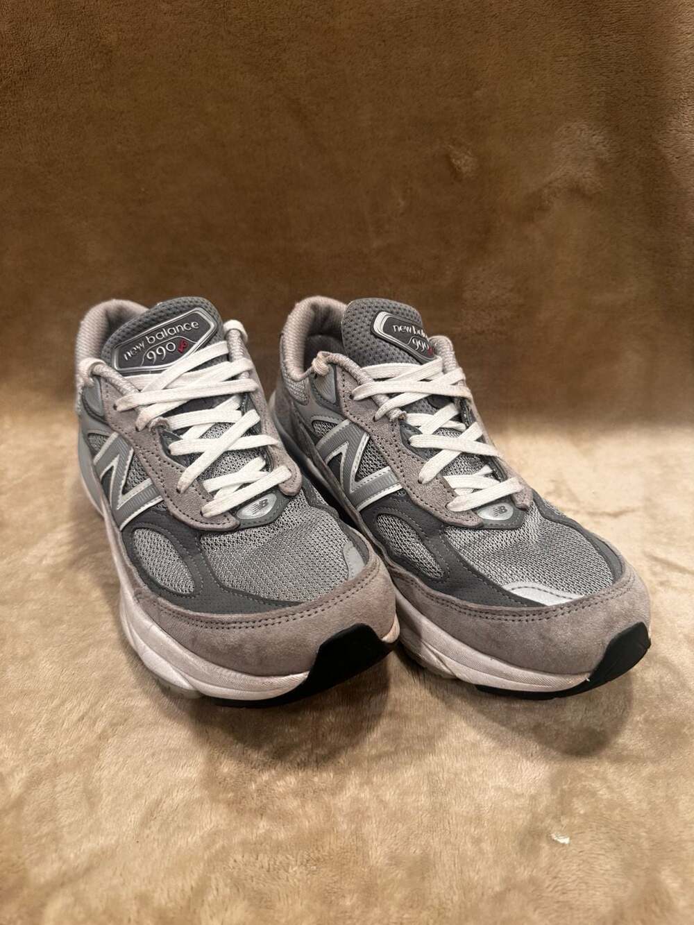 New Balance 990v6 Women Running Sneakers Grey Made in USA Athletic Shoes